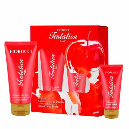 Kit---Fiorucci-Tentation-Sabonete-Líquido-+-Loção-Hidratante-Desodorante-Kit--1